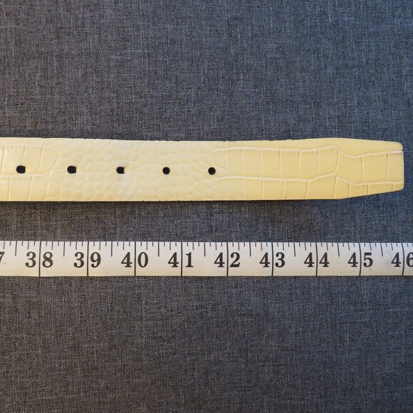 ROBERT GRAHAM Reversible Black/White Leather Belt. Size 40. - Picture 4 of 5